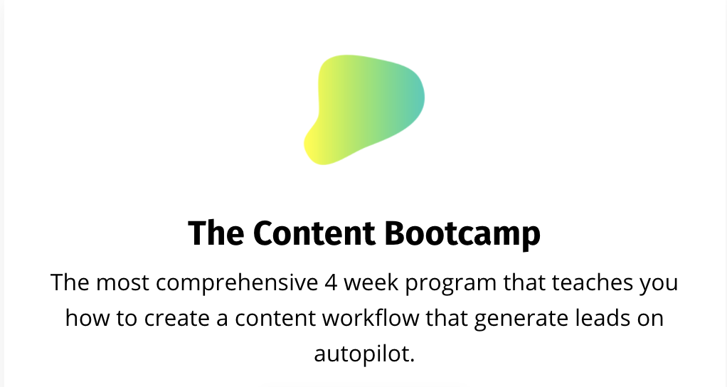 The Content Bootcamp